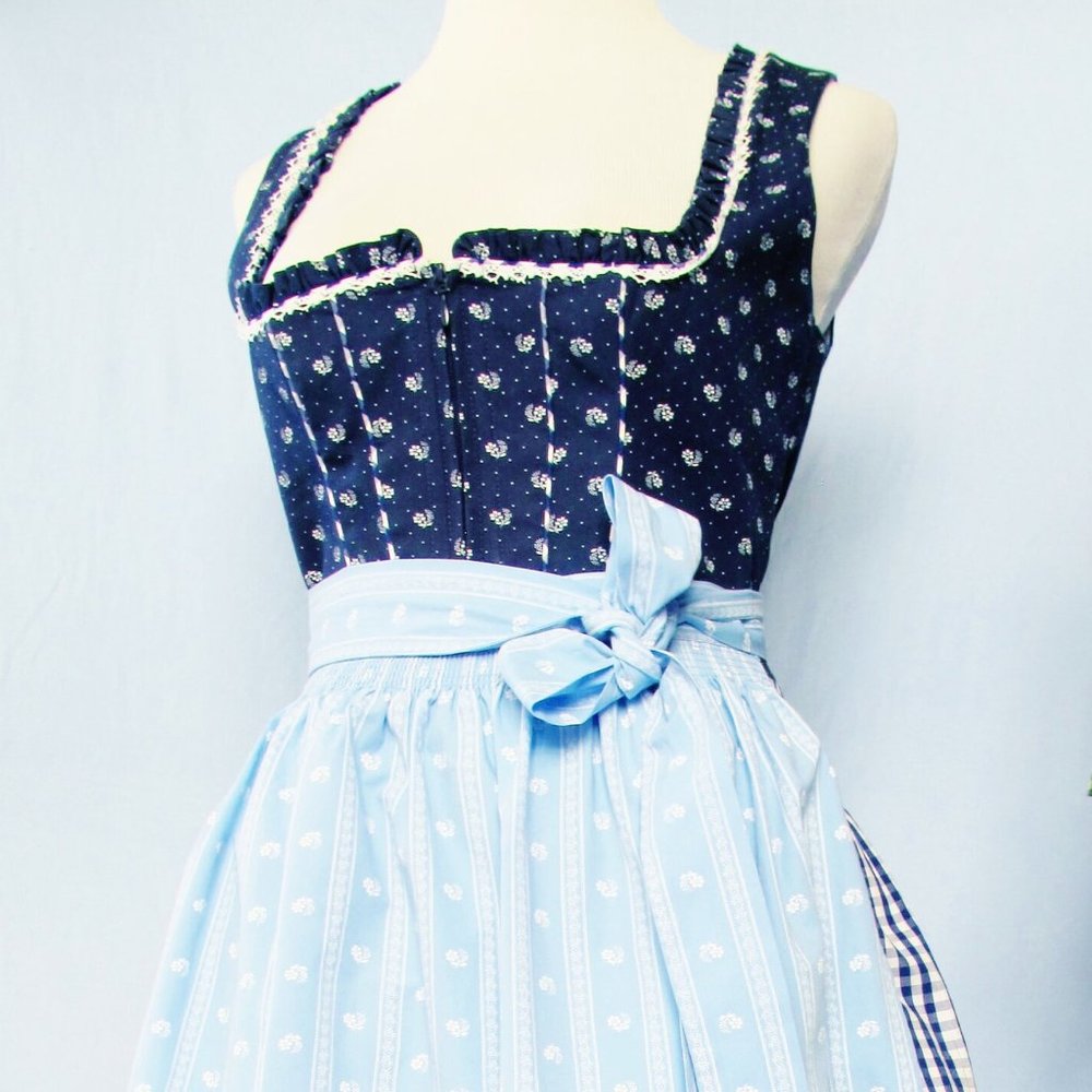 Vintage Trachten Dirndl Dress with Apron